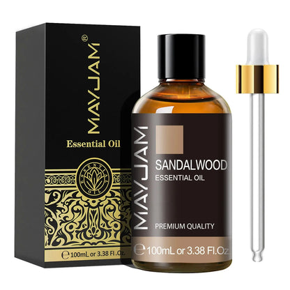 MAYJAM 1PCS 100ML Essential Oil with Dropper Sandalwood Lavender Eucalyptus Vanilla Aroma Oil For Humidifier Scent Candle Burner - Image #32